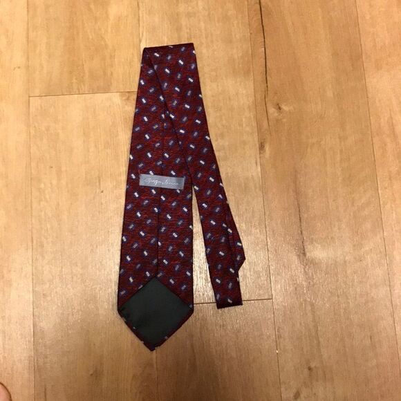 Vintage Geoffrey Bean Red Geometric Tie - Picture 8 of 9